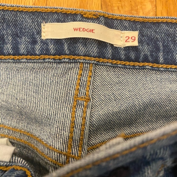 Levi's Women's Straight Leg Jeans - Blue - Picture 3 of 5
